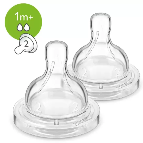 Avent Tetină anticolici, debit lent, peste 1 lună