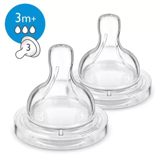 Avent Tetină anticolici, debit mediu, peste 3 luni