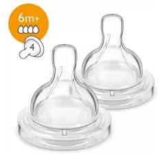 Avent Tetina Clasic anticolici, debit rapid, peste 6 luni