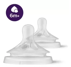 Avent tetina natural response 6M+ cu debit hrana consistenta (SCY966/02)