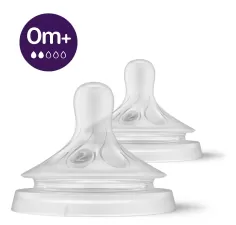 Avent tetina natural response 0M+ cu debit pentru non-nascut