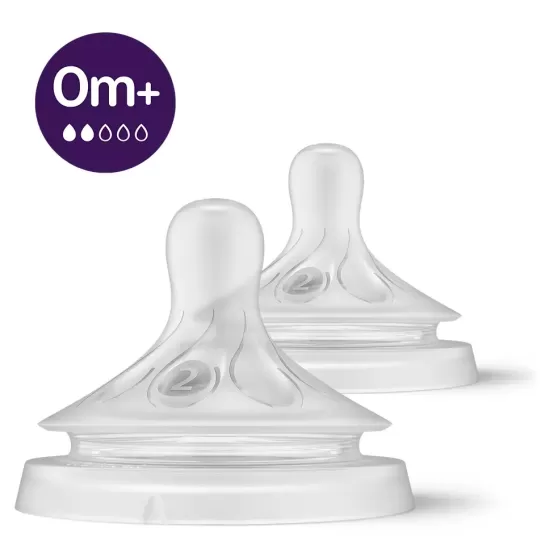 Avent tetina natural response 0M+ cu debit pentru non-nascut 