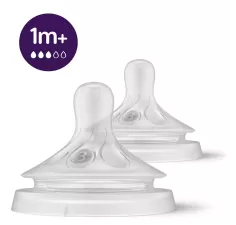 Avent tetina natural response 1M+ cu debit lent