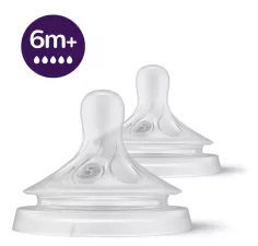 Avent tetina natural response 6M+ cu debit rapid (SCY965/02)