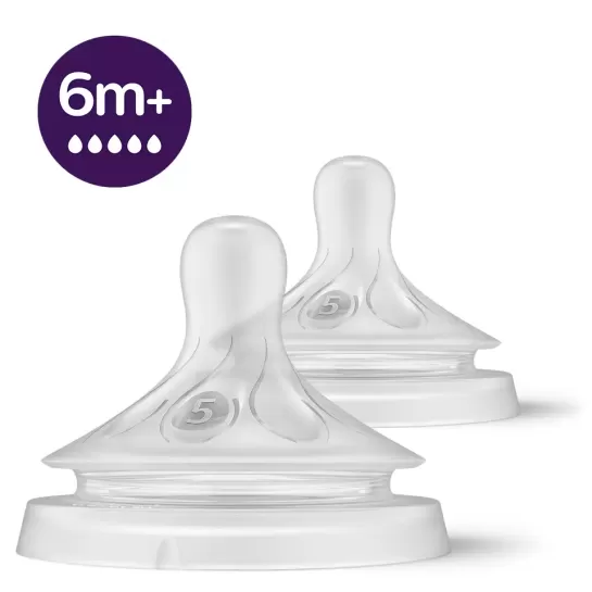 Avent tetina natural response 6M+ cu debit rapid