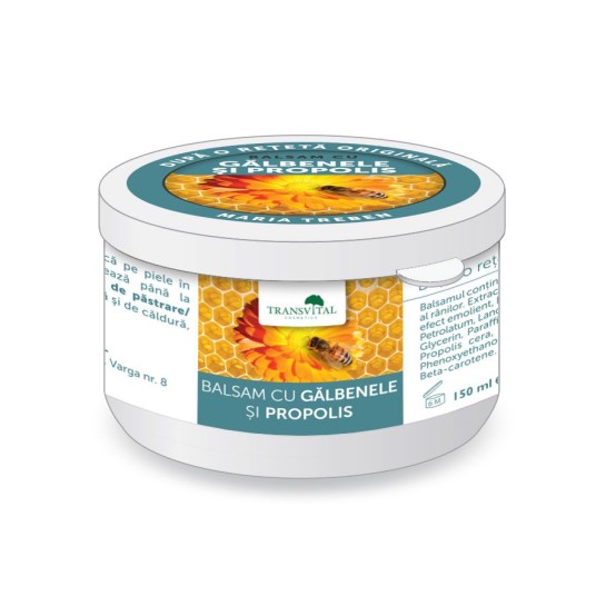 Balsam cu Galbenele si Propolis 150 ml, Transvital