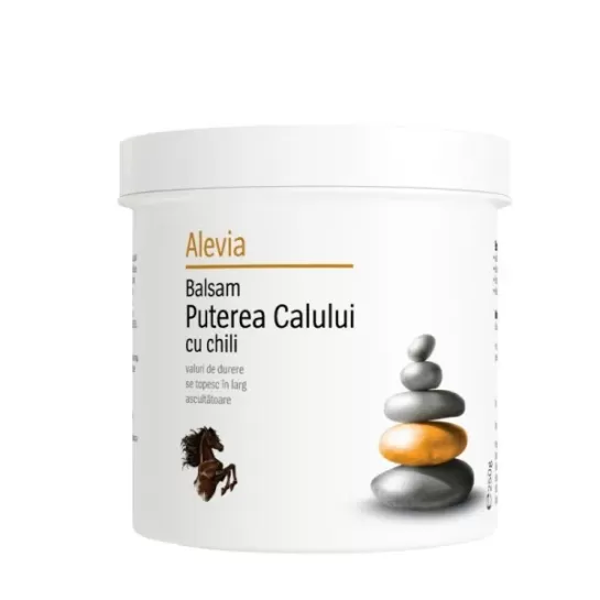 Balsam Puterea Calului cu chili 250g, Alevia