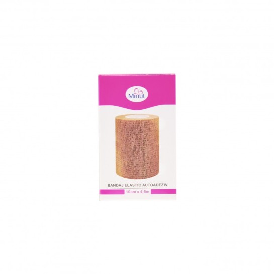 Bandaj elastic autoadeziv 10cm x 4.5m Minut