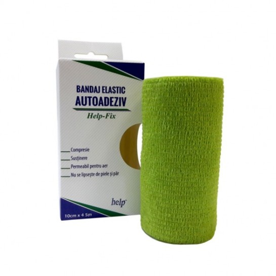 Bandaj elastic autoadeziv Help-Fix 10cm x 4.5m, Roval Med