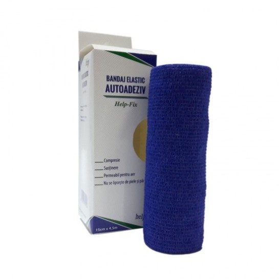 Bandaj elastic autoadeziv Help-Fix 15cm x 4.5m, Roval Med