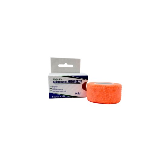 Bandaj elastic autoadeziv Help-Fix 2.5cm x 4.5m, Roval Med
