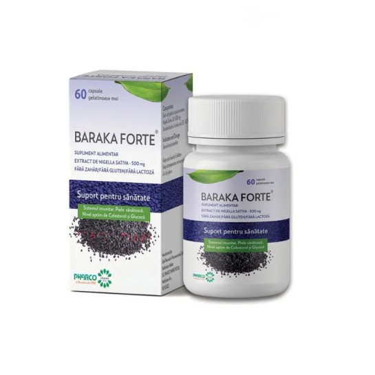 Baraka Forte, 500mg, 60 capsule moi, Pharco