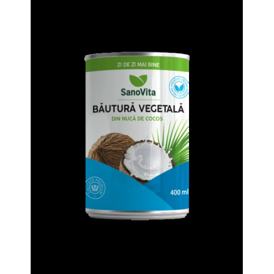 Băutură vegetală de cocos 400ml, SanoVita