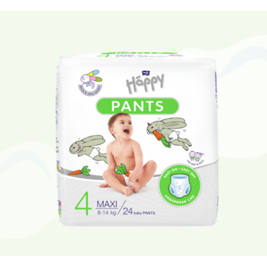 Bella Happy nr 4 scutece pants maxi 8-14kg