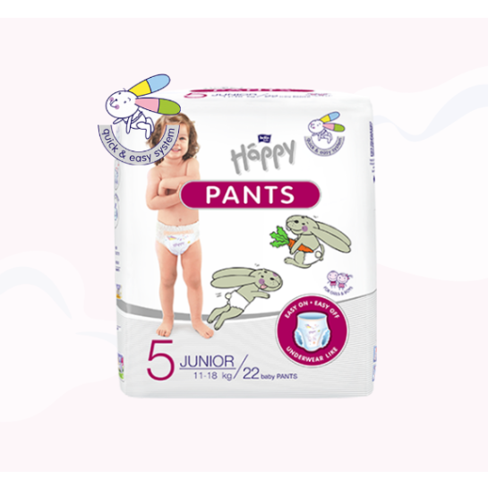 Bella Happy nr 5 scutece pants junior 11-18kg