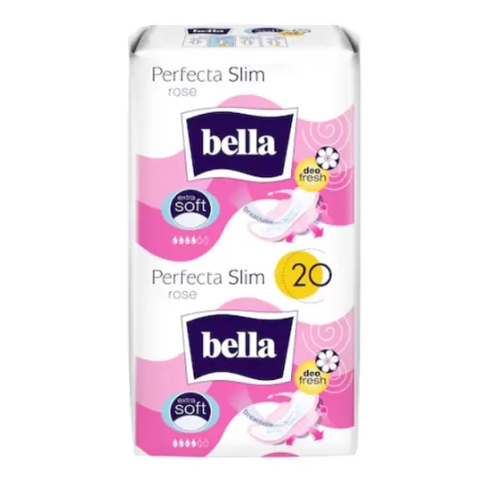 Bella Perfecta Slim Rose Extra Soft Deo Fresh, 20 bucăti