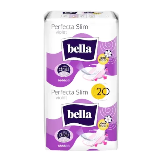 Bella Perfecta Slim Violet Silky Drai Deo. 20 bucăti