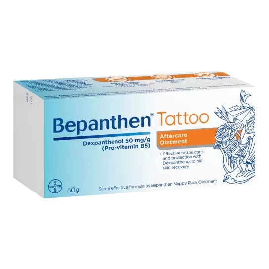 Bepanthen Tattoo, Unguent pentru ingrijirea tatuajelor, 50g, Bayer
