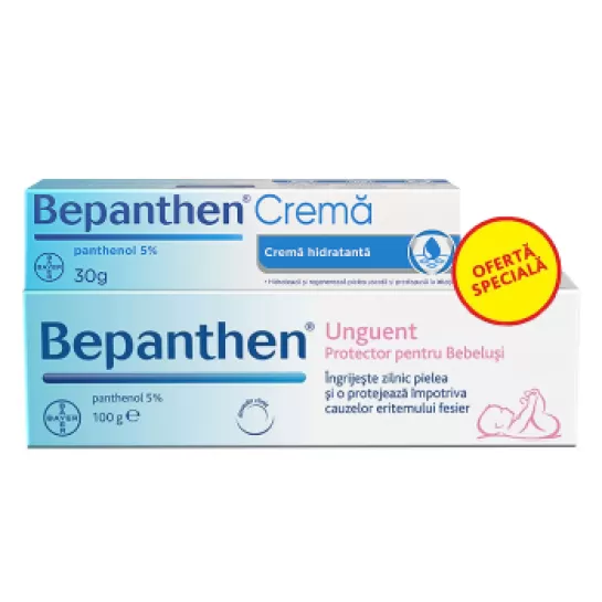 Bepanthen unguent 100 g + Bepanthen crema 30 g