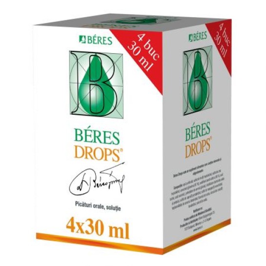 Beres drops, 4 flacoane, 30ml, Beres Pharmaceuticals