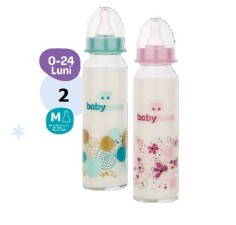 Biberon sticla decor 240ml, Babynova