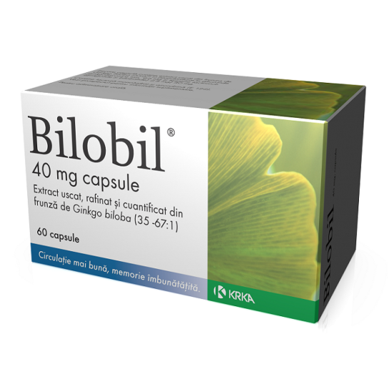 Bilobil 40mg, 60 capsule, Krka