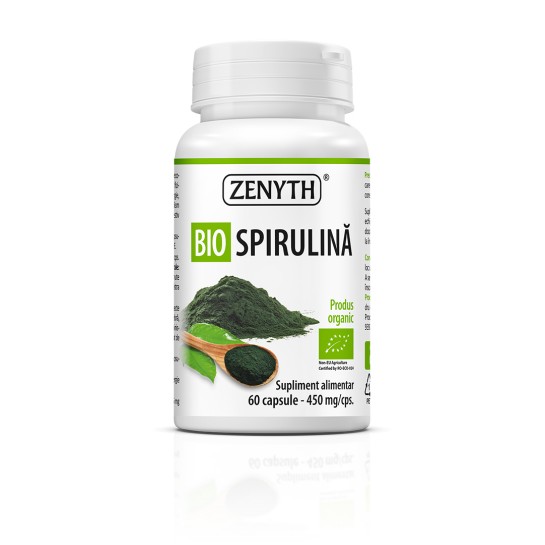 Bio Spirulina, 450mg, 60 capsule, Zenyth