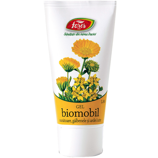 Biomobil cu sunătoare, gălbenele si ardei iute, L88, gel antireumatic Fares