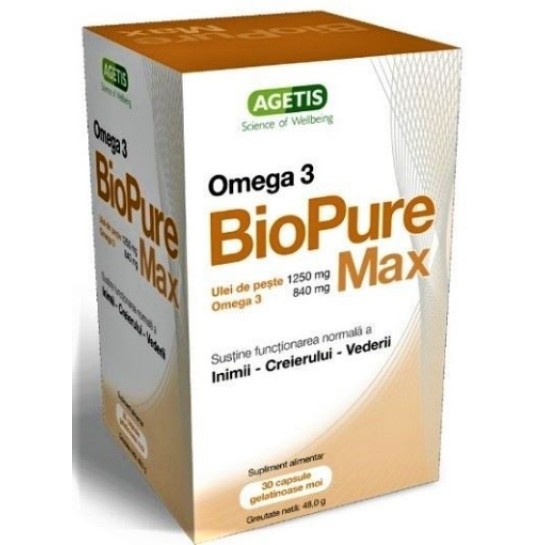 BioPure Max Omega3, 30 capsule, Agentis
