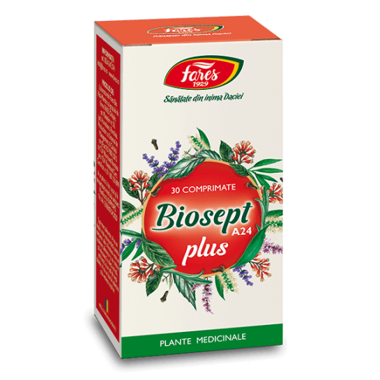 Biosept plus, A24, 30 comprimate, Fares