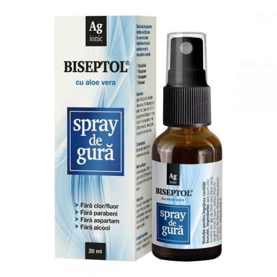 Biseptol spray gură aloe vera 20ml, Dacia Plant