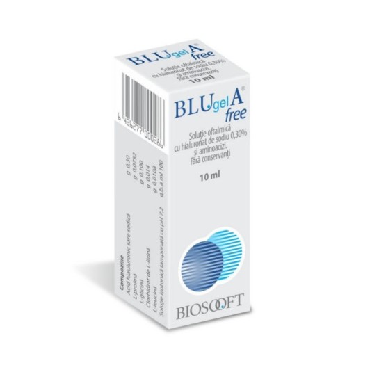 Blu Gel A Free, solutie oftalmică, 10ml, Biosooft