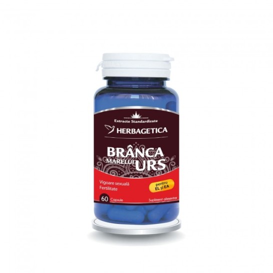 Branca marelui urs 60 capsule, Herbagetica