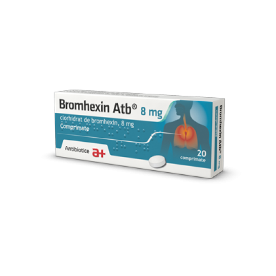 Bromhexin 8mg, 20 comprimate,  Antibiotice
