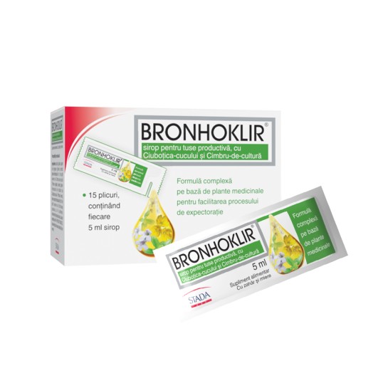 Bronhoklir, sirop tuse productivă, Stada