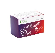 Ca + Mg + Zn + D3, 60 comprimate filmate,  Remedia
