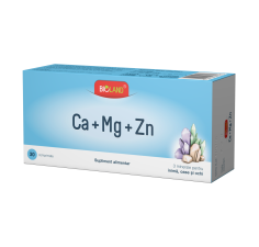 Ca + Mg + Zn Bioland, 30 comprimate, Biofarm
