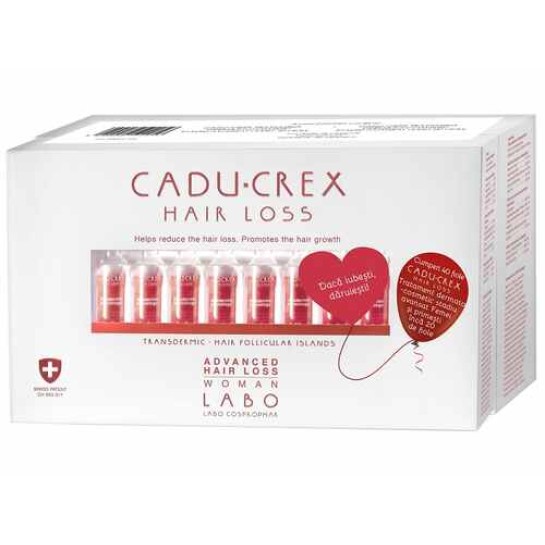 Cadu-crex, tratament impotriva căderii părului stadiu sever femei, 20 fiole