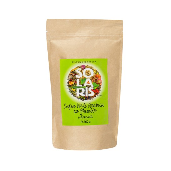 Cafea verde arabică măcinată cu ghimbir 260g Solaris