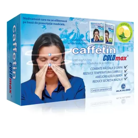 Caffetin Coldmax, 10 plicuri, Alkaloid