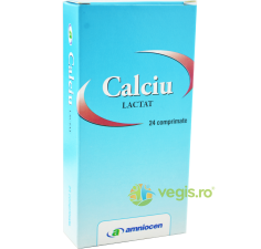 Calciu lactat 24cpr Amniocen