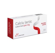 Calciu lactic, 500mg, 20 comprimate, Labormed