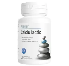 Calciu lactic 60 comprimate, Alevia