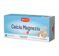 Calciu Magneziu cu Vitamina D3 Bioland, 30 comprimate, Biofarm
