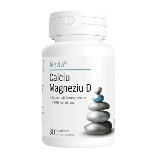 Calciu Magneziu D, 30 comprimate, Alevia