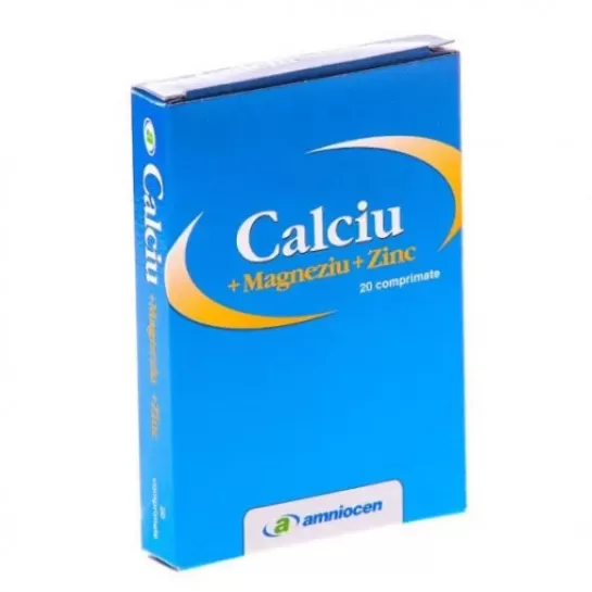  Calciu magneziu zinc 24cpr Amniocen 