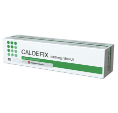 Caldefix 1000mg / 800UI, 20 comprimate efervescente, Recordati