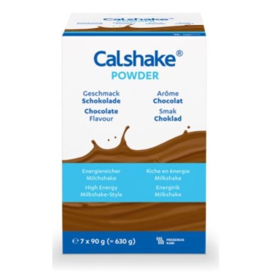 Calshake powder cu aromă ciocolată 87gx7plicuri