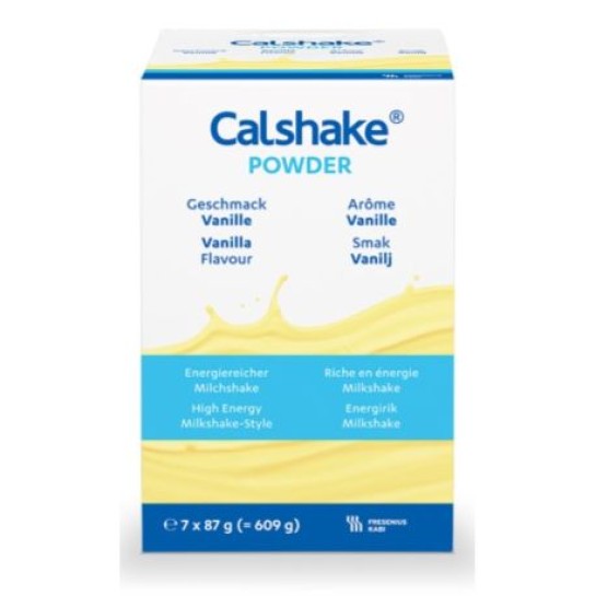 Calshake powder cu aromă vanilie 87gx7plicuri