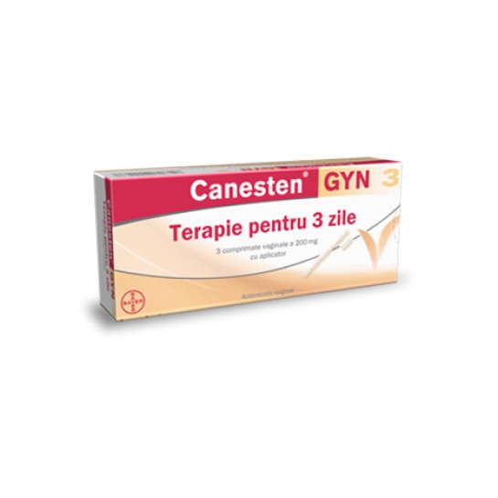 Canesten Gyn 3, 200mg, 3 comprimate vaginale, Bayer